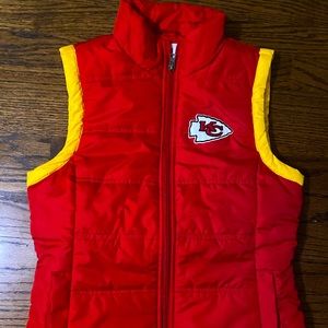NWT Kansas City Chiefs vest, official NFL Team apparel, women’s Small
